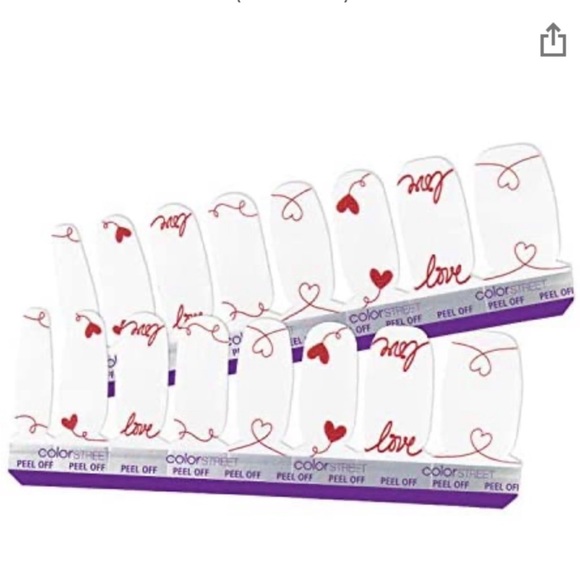 *Retired* Color Street: Love Letter | Valentine’s Day Heart Red White Sweet - Picture 15 of 15